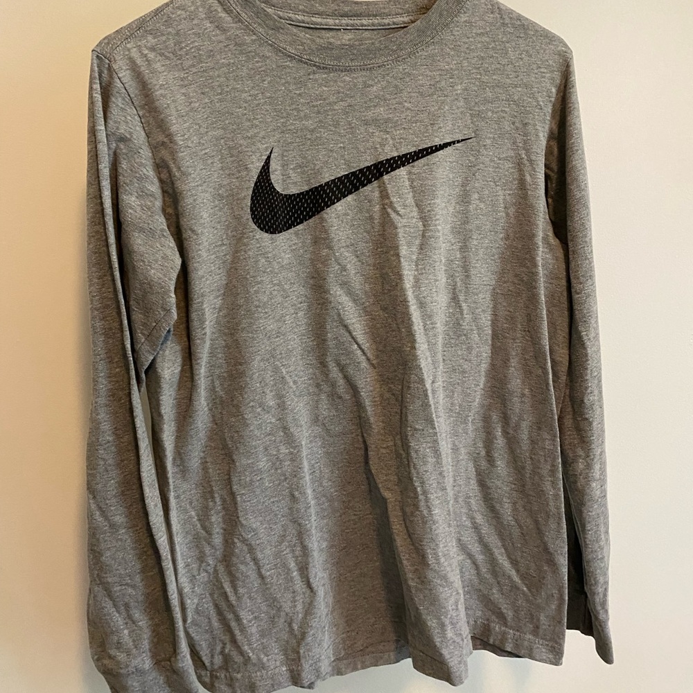 Gray Nike shirt